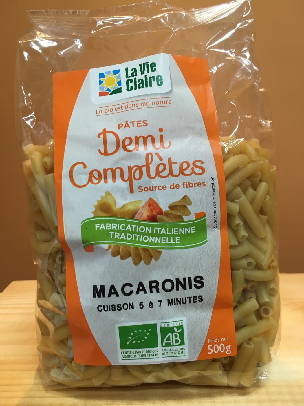 Macaroni 1/2 Complets